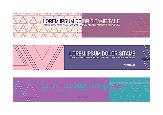 템플릿 배너 배너템플릿 가로배너 무늬 패턴 사각프레임 사람없음 현수막 삼각형 배너세트 AI파일 도형 프레임 가로 세트 사각형 파일형식 벡터