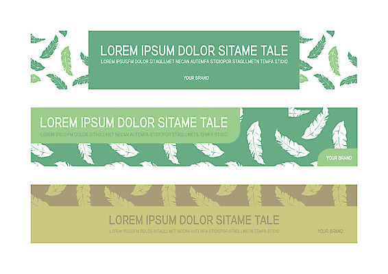 템플릿 배너 배너템플릿 가로배너 패턴 나뭇잎 사각프레임 사람없음 초록색 현수막 배너세트 AI파일 컬러 잎 무늬 프레임 가로 세트 사각형 파일형식 벡터