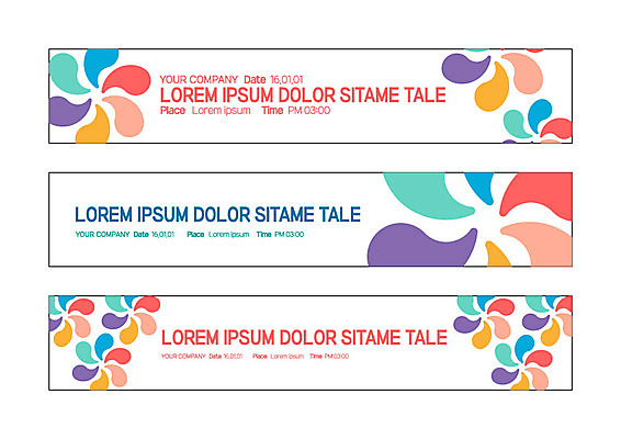 템플릿 배너 배너템플릿 가로배너 말풍선 무늬 사각프레임 사람없음 컬러풀 현수막 바람개비 배너세트 AI파일 컬러 프레임 가로 세트 사각형 파일형식 벡터