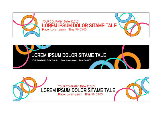 템플릿 배너 배너템플릿 가로배너 사각프레임 사람없음 현수막 원형 겹침 배너세트 AI파일 도형 프레임 가로 세트 사각형 파일형식 벡터