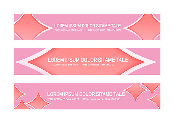 도형 템플릿 배너 배너템플릿 가로배너 분홍색 사각프레임 사람없음 현수막 배너세트 AI파일 컬러 프레임 가로 세트 사각형 파일형식 벡터