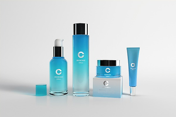 PSD 편집이미지 사람없음 뷰티 3D 화장품 용기 크림 디지털합성 스킨 로션 스킨케어 보습크림 목업 편집3D 그릇 파일형식