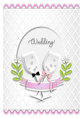 리본 신부 신랑 결혼 일러스트 나비넥타이 사람없음 새싹 페이퍼아트 보석 샴페인잔 국내일러스트 AI파일 식물 술잔 넥타이 이벤트 광석 파일형식 벡터