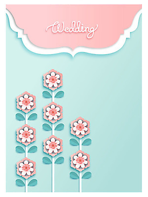 꽃 줄기 결혼 잎 일러스트 사람없음 페이퍼아트 심플 국내일러스트 AI파일 식물 이벤트 파일형식 벡터