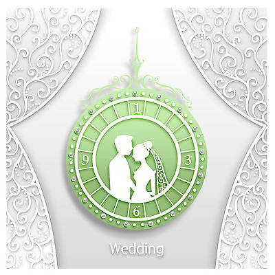 여자 남자 행복 실루엣 신부 시계 신랑 결혼 일러스트 성인 두명 커튼 페이퍼아트 맹세 보석 국내일러스트 AI파일 감정 촬영기법 사람 이벤트 결심 광석 파일형식 벡터