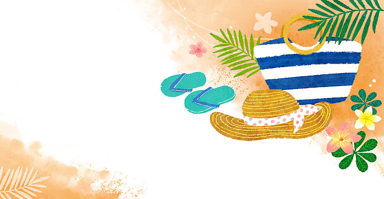 PSD 꽃 백그라운드 꽃무늬 일러스트 슬리퍼 바캉스용품 해변 사람없음 여름 모래사장 야자수 밀짚모자 계절백그라운드 야자수잎 여름배경 국내일러스트 나무 식물 모자_잡화 계절 바다 신발 잎 무늬 오브젝트 파일형식
