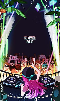 PSD 여자 남자 수영복 일러스트 물놀이 수영장 여러명 상반신 성인 여름 여름휴가 바캉스 비키니 야자수 파티 수영 DJ 즐거움 클럽 워터파크 국내일러스트 나무 옷 계절 감정 다수 놀이 휴가 사람 이벤트 수상스포츠 파일형식 여름_계절