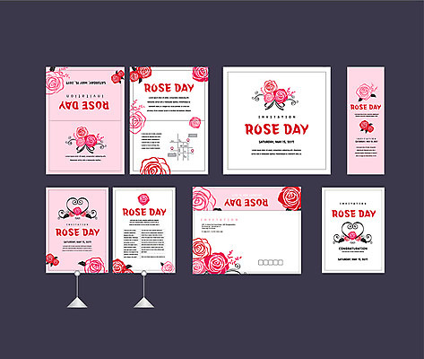 템플릿 배너템플릿 분홍색 이벤트 사람없음 세트 장미 현수막 하트 전단 엽서 초대장 약도 로즈데이 소봉투 행사세트 행사템플릿 AI파일 모양 배너 꽃 컬러 지도 데이이벤트 편지봉투 카드_감사 편지 홍보물 파일형식 벡터