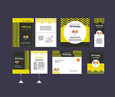 템플릿 배너템플릿 곡선 화이트데이 막대사탕 사탕 이벤트 사람없음 세트 현수막 전단 엽서 초대장 약도 소봉투 행사세트 행사템플릿 AI파일 배너 선 지도 데이이벤트 디저트 편지봉투 카드_감사 편지 홍보물 파일형식 벡터