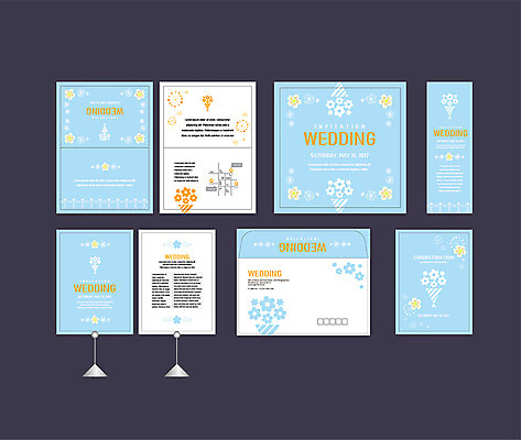 템플릿 배너템플릿 꽃 부케 하늘색 결혼 이벤트 사람없음 세트 현수막 전단 청첩장 엽서 초대장 약도 소봉투 행사세트 행사템플릿 AI파일 식물 배너 꽃다발 지도 편지봉투 카드_감사 파란색 편지 홍보물 파일형식 벡터