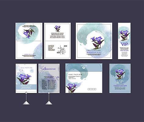 템플릿 배너템플릿 꽃 붓터치 이벤트 사람없음 세트 파티 현수막 전단 엽서 초대장 약도 VIP 소봉투 행사세트 행사템플릿 AI파일 식물 배너 지도 편지봉투 카드_감사 편지 홍보물 파일형식 벡터