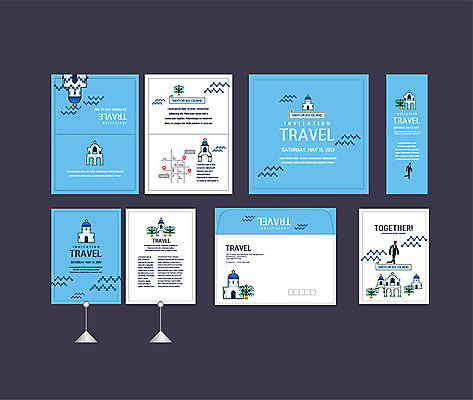 템플릿 배너템플릿 해외여행 여행 하늘색 등대 이벤트 사람없음 세트 현수막 전단 엽서 초대장 약도 산토리니 소봉투 행사세트 행사템플릿 AI파일 해외 배너 지도 편지봉투 카드_감사 파란색 편지 그리스 홍보물 파일형식 벡터