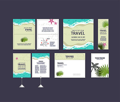 템플릿 배너템플릿 여행 불가사리 이벤트 해변 사람없음 세트 야자수 현수막 전단 엽서 초대장 약도 에메랄드색 트로피컬아트 소봉투 행사세트 행사템플릿 AI파일 나무 배너 바다 컬러 지도 편지봉투 극피동물 카드_감사 편지 그림 홍보물 파일형식 벡터