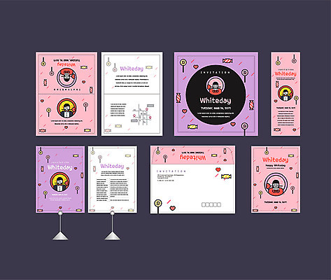 템플릿 커플 배너템플릿 여자 남자 화이트데이 사탕 이벤트 세트 현수막 전단 엽서 초대장 약도 소봉투 행사세트 행사템플릿 AI파일 배너 지도 관계 데이이벤트 디저트 편지봉투 카드_감사 사람 편지 홍보물 파일형식 벡터