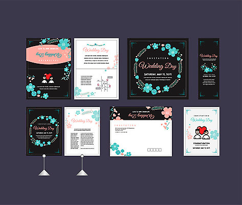 템플릿 배너템플릿 여자 남자 결혼 꽃무늬 이벤트 두명 세트 현수막 하트 전단 청첩장 엽서 초대장 약도 소봉투 행사세트 행사템플릿 AI파일 모양 배너 꽃 지도 무늬 편지봉투 카드_감사 사람 편지 홍보물 파일형식 벡터