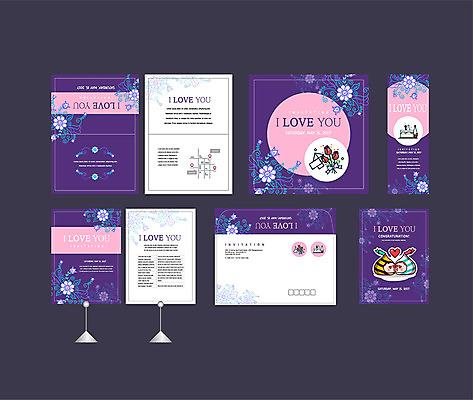 템플릿 커플 배너템플릿 여자 남자 꽃 꽃무늬 키스 사랑 이벤트 세트 케이크 보라색 쪽지 현수막 하트 전단 엽서 초대장 약도 당초문 아이러브유 소봉투 행사세트 행사템플릿 AI파일 모양 식물 문양 배너 감정 컬러 지도 무늬 관계 디저트 편지봉투 카드_감사 사람 편지 애정표현 홍보물 파일형식 벡터