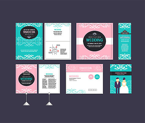 템플릿 배너템플릿 여자 남자 결혼 이벤트 세트 현수막 전단 청첩장 엽서 초대장 약도 당초문 소봉투 행사세트 행사템플릿 AI파일 문양 배너 지도 편지봉투 카드_감사 사람 편지 홍보물 파일형식 벡터