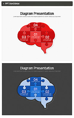 템플릿 비즈니스 그래프 사람없음 세트 퍼즐 PPT 프레젠테이션 문서템플릿 뇌 문서 애니형PPT 이미지템플릿 파일형식