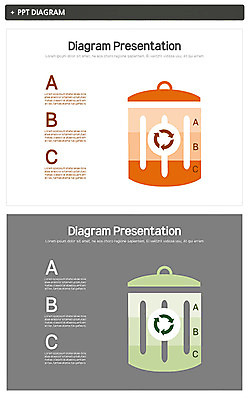 템플릿 비즈니스 그래프 사람없음 세트 재활용 쓰레기통 PPT 프레젠테이션 문서템플릿 문서 애니형PPT 이미지템플릿 친환경 파일형식