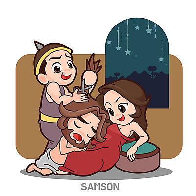 캐릭터 여자 남자 기독교 일러스트 가위 세명 교회 성경 천주교 잠 자르기 성경학교 데릴라 삼손 일러캐릭터 AI파일 종교 종교용품 학교 종교건축 모션 문구용품 사람 건물 파일형식 벡터