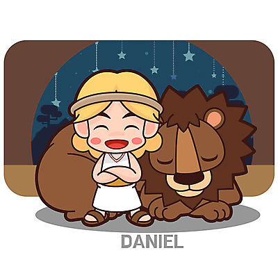 캐릭터 한마리 남자 기독교 일러스트 한명 교회 성경 사자 성경학교 일러캐릭터 AI파일 1 종교 종교용품 포유류 학교 종교건축 사람 건물 파일형식 벡터