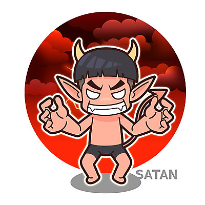 캐릭터 남자 기독교 일러스트 한명 교회 성경 악마 성경학교 일러캐릭터 AI파일 1 종교 종교용품 학교 종교건축 사람 건물 파일형식 벡터