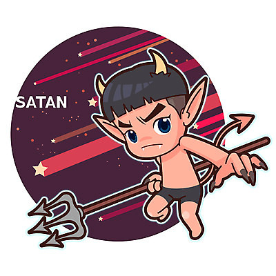 캐릭터 남자 별 기독교 일러스트 한명 교회 성경 악마 성경학교 삼지창 일러캐릭터 AI파일 자연요소 1 종교 창 종교용품 학교 종교건축 사람 건물 파일형식 벡터