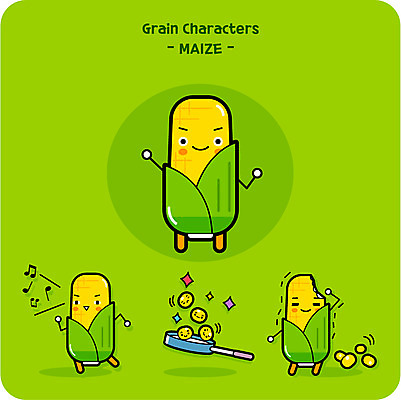 캐릭터 음악 음표 일러스트 옥수수 사람없음 귀여움 프라이팬 음식캐릭터 팝콘 일러캐릭터 AI파일 기호 음식 컨셉 주방용품 문화예술 곡류 파일형식 벡터