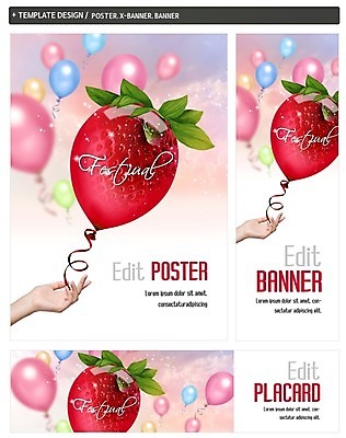 PSD 손 배너 배너템플릿 가로배너 ZIP 포스터 세로배너 과일 딸기 한손 신체부위 세트 현수막 풍선 딸기축제 템플릿 사람 가로 세로 축제 파일형식