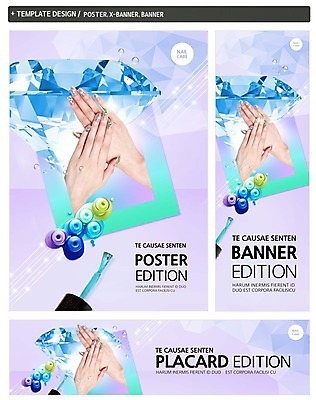 PSD 손 배너 배너템플릿 가로배너 ZIP 포스터 세로배너 한명 신체부위 세트 뷰티 양손 현수막 물방울 네일아트 보석 매니큐어 템플릿 1 사람 가로 세로 화장품 광석 파일형식