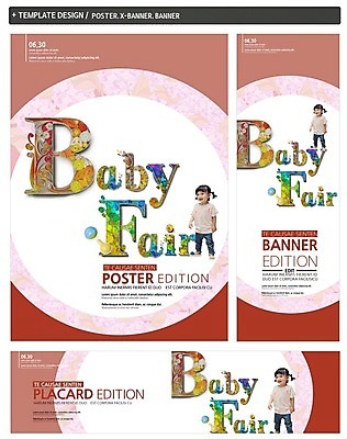 PSD 배너 배너템플릿 여자 가로배너 ZIP 포스터 세로배너 어린이 한명 서기 세트 한국인 육아 현수막 아기 여자아기만 육아박람회 템플릿 1 모션 사람 동양인 가로 세로 박람회 여자만 아기만 파일형식