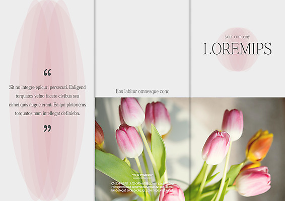 템플릿 편집 표지디자인 북디자인 출판디자인 표지 리플렛 북커버 3단접지 팜플렛 사람없음 튤립 이미지템플릿 AI파일 꽃 파일형식 벡터