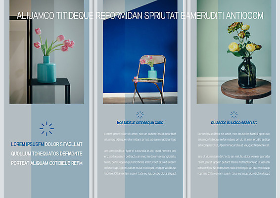 템플릿 편집 표지디자인 북디자인 출판디자인 내지 리플렛 북커버 의자 3단접지 탁자 팜플렛 사람없음 꽃병 튤립 이미지템플릿 AI파일 꽃 가구 파일형식 벡터