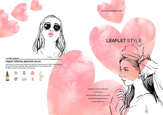 PSD 템플릿 편집 표지디자인 북디자인 출판디자인 여자 표지 리본 리플렛 북커버 팜플렛 상반신 20대 성인 두명 선글라스 뷰티 하트 이미지템플릿 모양 안경 사람 청년 파일형식