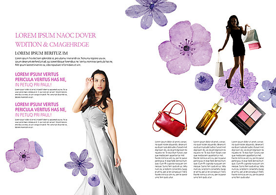 PSD 서양인 템플릿 편집 표지디자인 북디자인 출판디자인 드레스 여자 꽃 내지 리플렛 북커버 이벤트 팜플렛 20대 성인 두명 쇼핑 뷰티 쇼핑백 핸드백 아이섀도 에센스 성인여자만 이미지템플릿 외국인 식물 옷 가방 사람 청년 화장품 여자만 성인만 파일형식