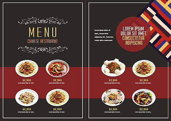 PSD 템플릿 편집 접시 표지디자인 북디자인 출판디자인 내지 음식 리플렛 북커버 팜플렛 사람없음 중식 가격 메뉴 메뉴판 짬뽕 고추잡채 꽃빵 난자완스 양장피 이미지템플릿 식기 빵 잡채 파일형식