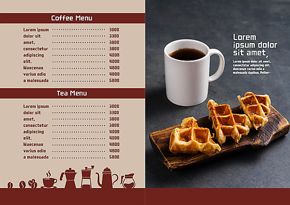 PSD 템플릿 편집 접시 표지디자인 북디자인 출판디자인 내지 커피 음료 리플렛 북커버 팜플렛 사람없음 머그컵 원두 커피잔 가격 찻주전자 메뉴 메뉴판 와플 핸드밀 이미지템플릿 식기 주전자 디저트 잔 컵 커피용품 파일형식