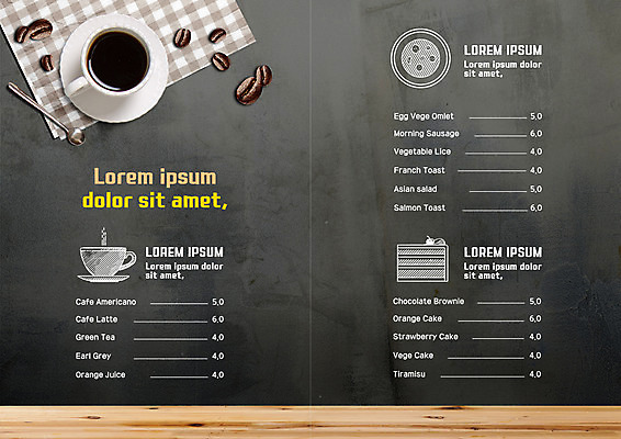 PSD 템플릿 편집 표지디자인 북디자인 출판디자인 내지 커피 음료 리플렛 북커버 팜플렛 사람없음 칠판 원두 커피잔 가격 티스푼 메뉴 메뉴판 이미지템플릿 잔 숟가락 파일형식