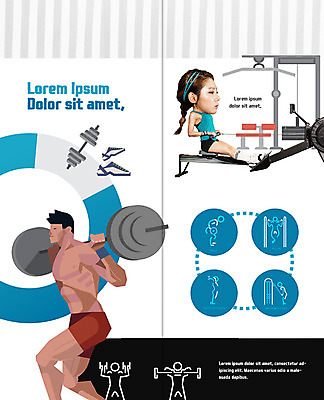 PSD 템플릿 편집 표지디자인 북디자인 출판디자인 여자 남자 내지 리플렛 다이어트 2단접지 북커버 앉기 팜플렛 20대 성인 두명 운동 뷰티 운동기구 헬스 아령 한국인 역기 이미지템플릿 모션 건강 사람 동양인 청년 파일형식