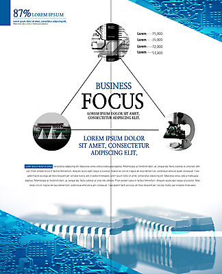 PSD 템플릿 편집 표지디자인 북디자인 출판디자인 내지 리플렛 2단접지 북커버 비즈니스 그래프 첨단산업 현미경 팜플렛 사람없음 반도체 반도체산업 전자회로 반도체칩 이미지템플릿 산업 실험기구 메모리칩 회로판 파일형식