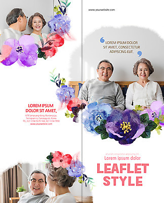 PSD 템플릿 편집 표지디자인 북디자인 출판디자인 여자 표지 노년 남자 꽃 리플렛 2단접지 북커버 웃음 팜플렛 여러명 상반신 성인 실버라이프 마주보기 노부부 한국인 60대 이미지템플릿 식물 라이프스타일 부부 다수 모션 표정 사람 동양인 파일형식