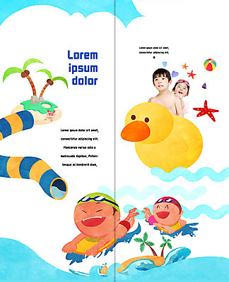 PSD 템플릿 편집 표지디자인 북디자인 출판디자인 여자 남자 내지 어린이 리플렛 바다 여행 2단접지 북커버 물놀이 불가사리 오리 팜플렛 여러명 여름 여름휴가 바캉스 야자수 한국인 비치볼 오리튜브 어린이만 이미지템플릿 나무 계절 다수 공 놀이 조류 휴가 극피동물 바캉스용품 사람 동양인 튜브 파일형식 여름_계절
