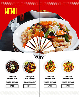 PSD 템플릿 편집 접시 표지디자인 북디자인 출판디자인 내지 음식 리플렛 2단접지 북커버 팜플렛 사람없음 중식 짜장면 가격 메뉴 메뉴판 탕수육 난자완스 라조기 이미지템플릿 식기 파일형식