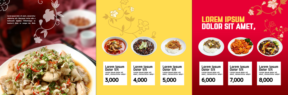 PSD 템플릿 편집 접시 표지디자인 북디자인 출판디자인 내지 음식 리플렛 북커버 3단접지 팜플렛 사람없음 중식 짜장면 가격 메뉴판 짬뽕 난자완스 잡채밥 이미지템플릿 식기 밥 파일형식