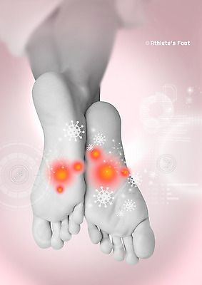 PSD 편집 편집이미지 의학 건강 신체부위 질병 발바닥 박테리아 무좀 홀로그램 이미지편집 발 사람 파일형식