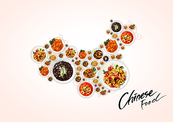 PSD 편집 편집이미지 접시 음식 지도 사람없음 중식 중국 다양 짜장면 탕수육 짬뽕 깐쇼새우 중국지도 이미지편집 식기 아시아 다수 파일형식