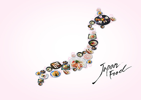 PSD 편집 편집이미지 접시 음식 지도 사람없음 일본 초밥 다양 생선회 튀김 일본지도 일본음식 이미지편집 식기 아시아 다수 회 파일형식