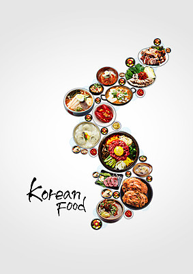 PSD 편집 편집이미지 접시 한식 음식 지도 고추 사람없음 다양 냄비 뚝배기 탕 보쌈 배추김치 냉면 족발 한반도 떡만두국 육회비빔밥 이미지편집 식기 다수 채소 여름음식 김치 돼지고기 솥 비빔밥 육회 만두국 파일형식