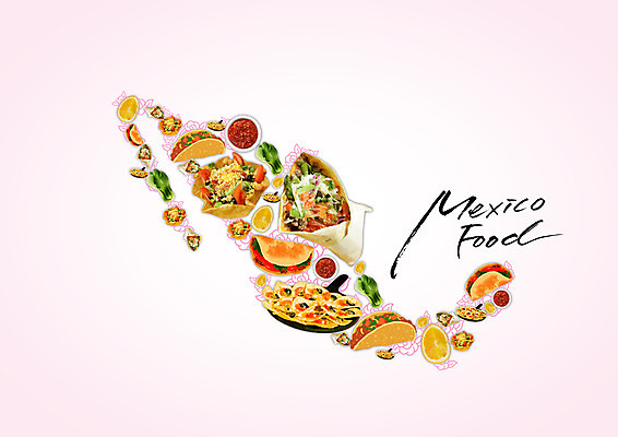 PSD 편집 편집이미지 음식 지도 오렌지 멕시코 사람없음 다양 프라이팬 청경채 멕시코음식 나초 토르티야 케사디야 이미지편집 다수 북아메리카 채소 과일 주방용품 서양음식 파일형식