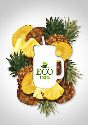 PSD 편집 편집이미지 과일 단면 사람없음 컵 주스 머그컵 과일주스 파인애플 에코 유기농 파인애플주스 이미지편집 식기 웰빙 음료 환경 열대과일 파일형식